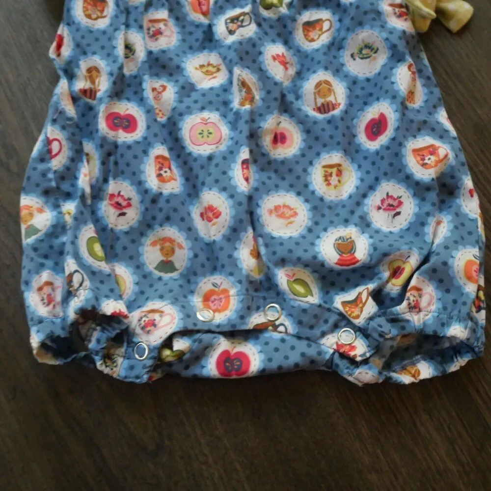 Matilda Jane Teacher's Pet Short Romper 6-12 Months Baby Ruffles Bubble Romper